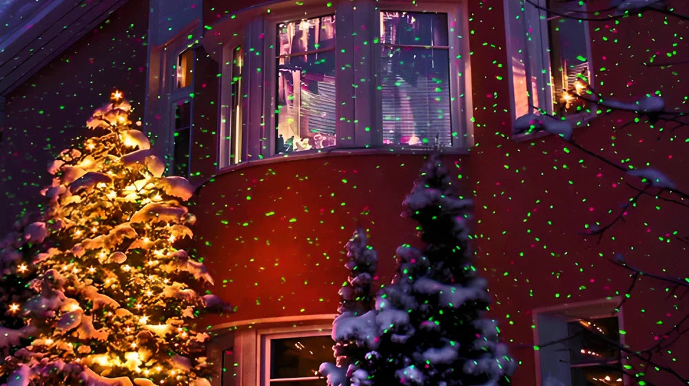 Garden Sky Star Laser Projector - Mesmerizing cascading stars that transform your backyard into a winter wonderland