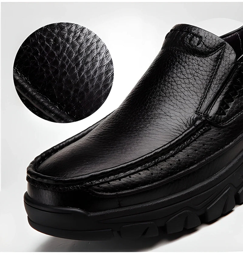 Hhomeenjoy  Genuine Leather Casual Loafers for Men - Stylish and Comfortable