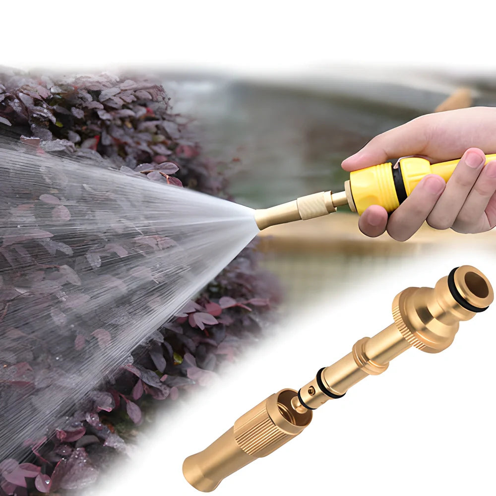 Mighty Adjustable High-Pressure Hose Nozzle - Powerful cleaning tool for cars, driveways, and more