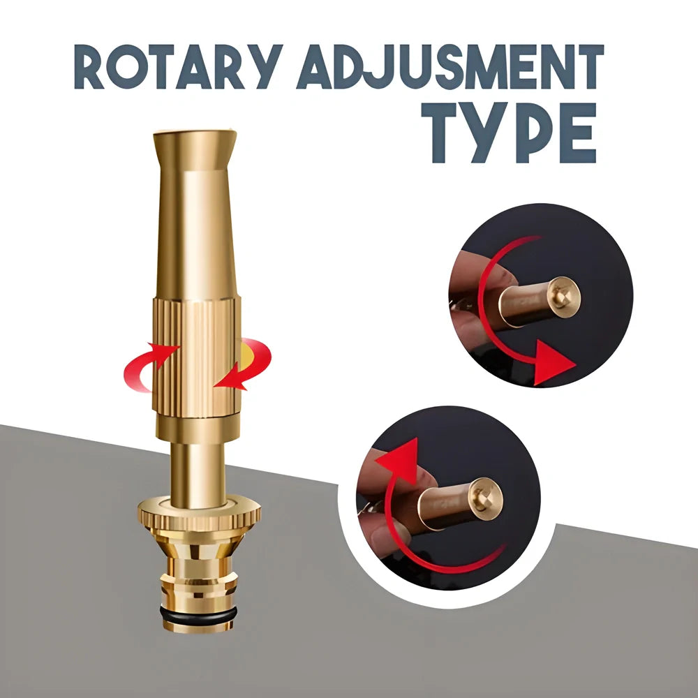 Mighty Adjustable High-Pressure Hose Nozzle - Powerful cleaning tool for cars, driveways, and more
