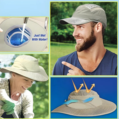 IceHat UV Protection Cooling Ice Cap - Keeps You Cool and Protects Against Harmful Sun Rays
