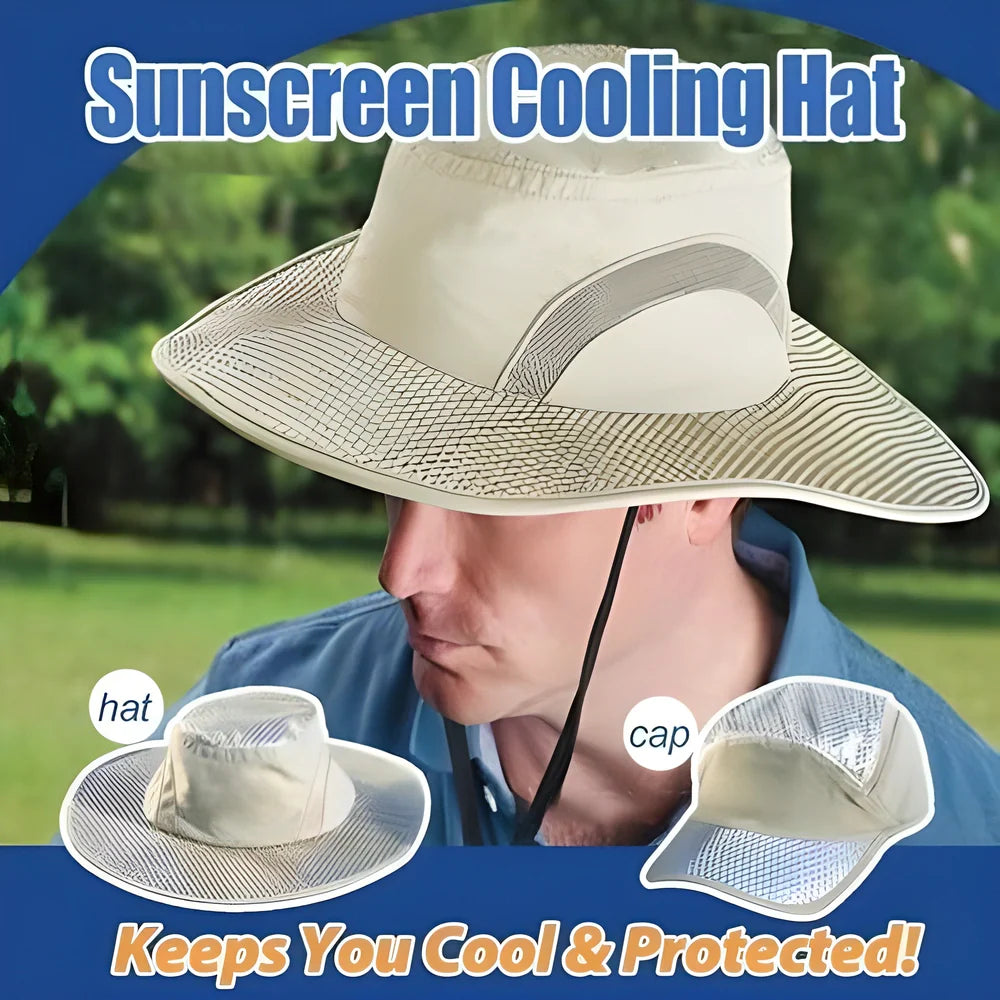 IceHat UV Protection Cooling Ice Cap - Keeps You Cool and Protects Against Harmful Sun Rays