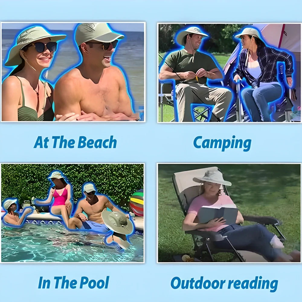 IceHat UV Protection Cooling Ice Cap - Keeps You Cool and Protects Against Harmful Sun Rays