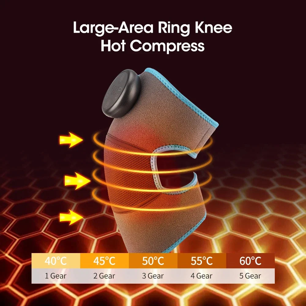 Electric Heating Therapy and Vibration Massager for Knee, Shoulder, and Elbow Pain Relief
