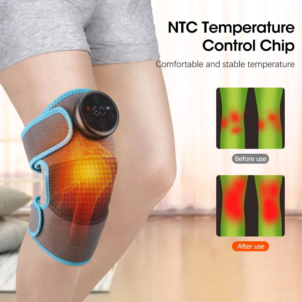 Electric Heating Therapy and Vibration Massager for Knee, Shoulder, and Elbow Pain Relief