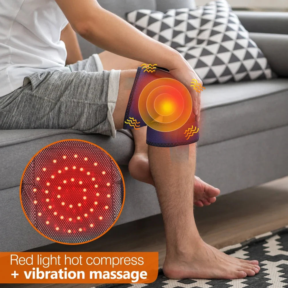 Electric Heating Therapy and Vibration Massager for Knee, Shoulder, and Elbow Pain Relief
