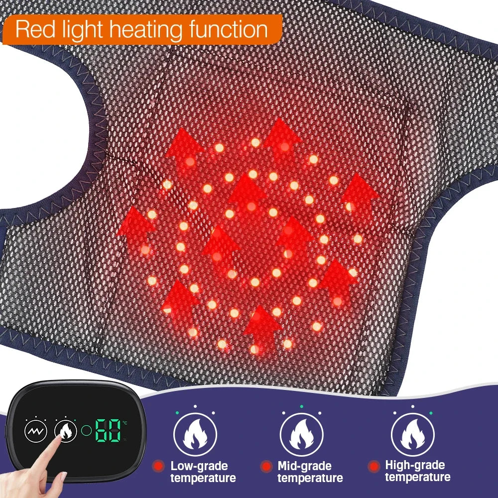 Electric Heating Therapy and Vibration Massager for Knee, Shoulder, and Elbow Pain Relief