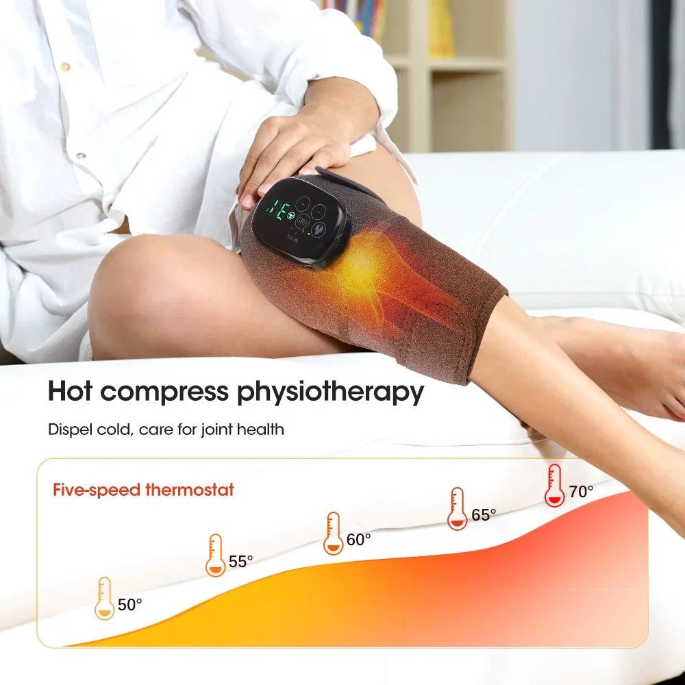 Electric Heating Therapy and Vibration Massager for Knee, Shoulder, and Elbow Pain Relief
