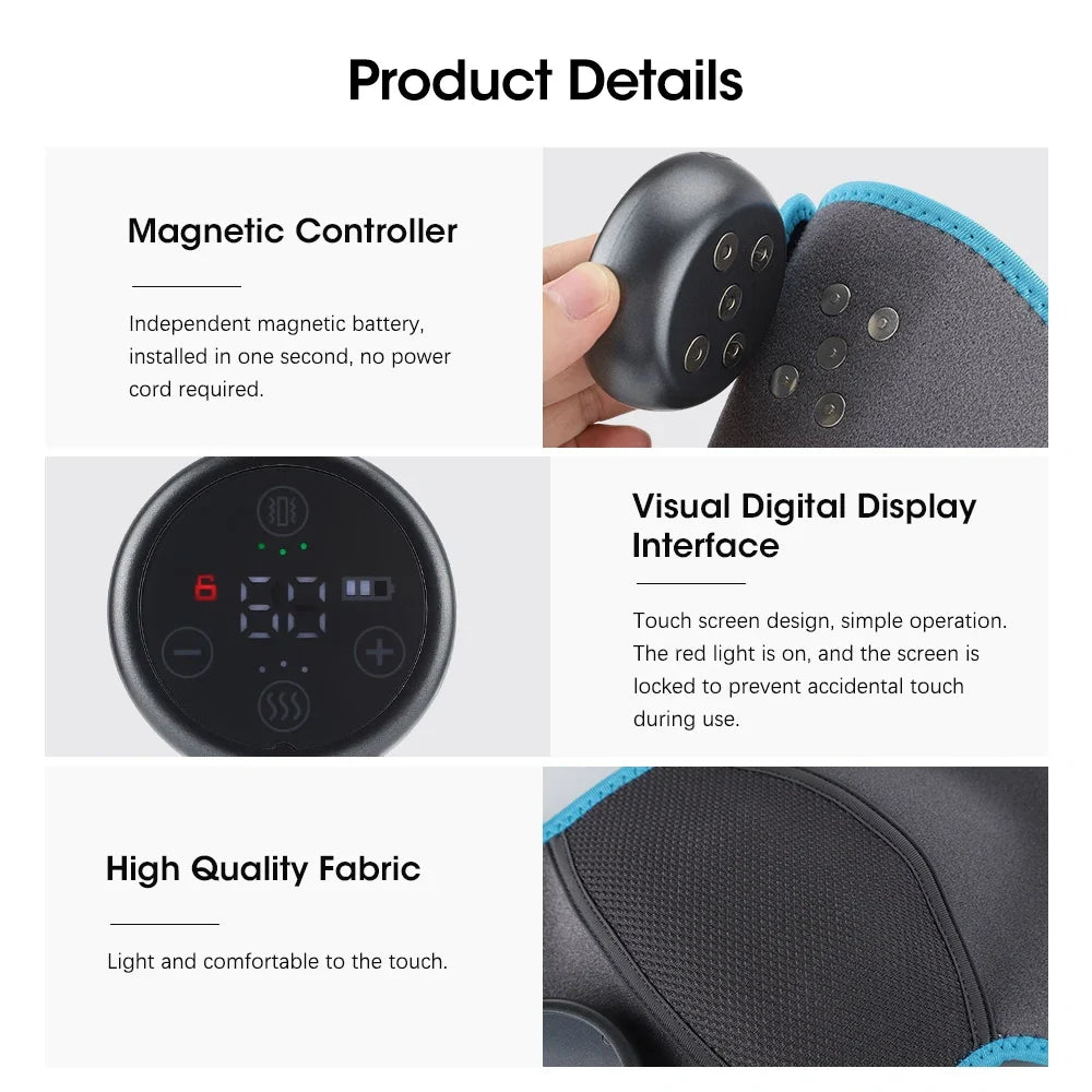 Electric Heating Therapy and Vibration Massager for Knee, Shoulder, and Elbow Pain Relief