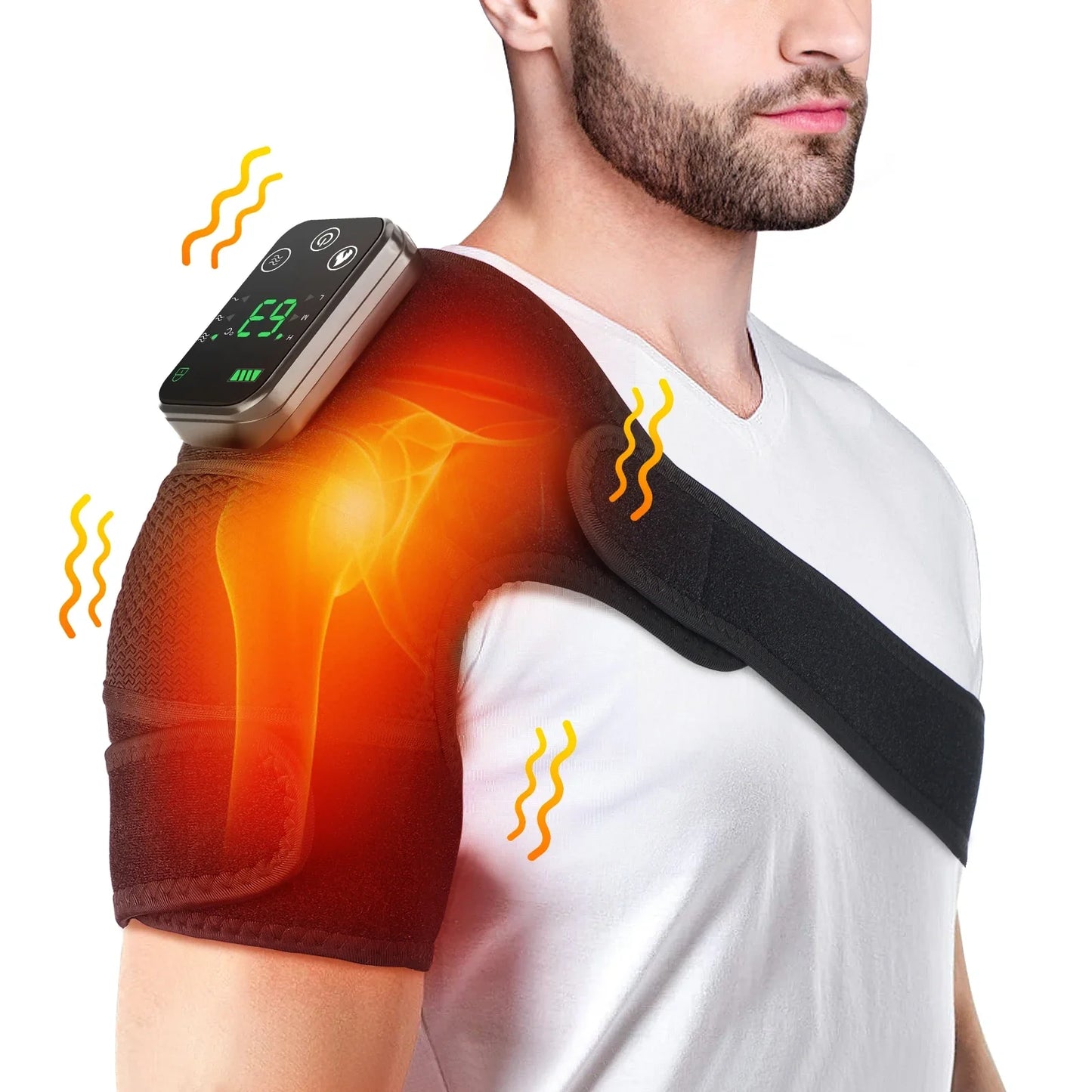 Electric Heating Therapy and Vibration Massager for Knee, Shoulder, and Elbow Pain Relief
