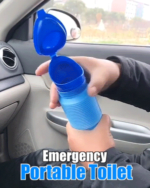 Portable Emergency Unisex Toilet for Outdoor Activities - Compact, Durable, and Discreet Design