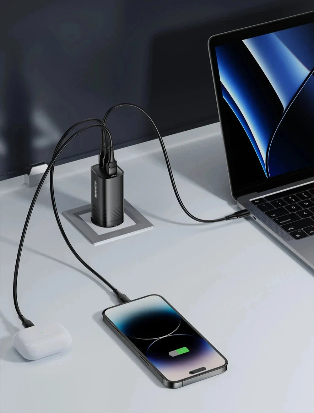 Lightweight, comfortable men's woven sandals with flexible sole and anti-slip tread