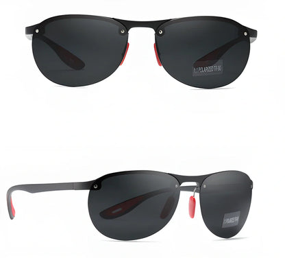 KDEAM Polarized Rimless Sunglasses for Men - Flexible, Durable, and Lightweight Design with UV400 Protection