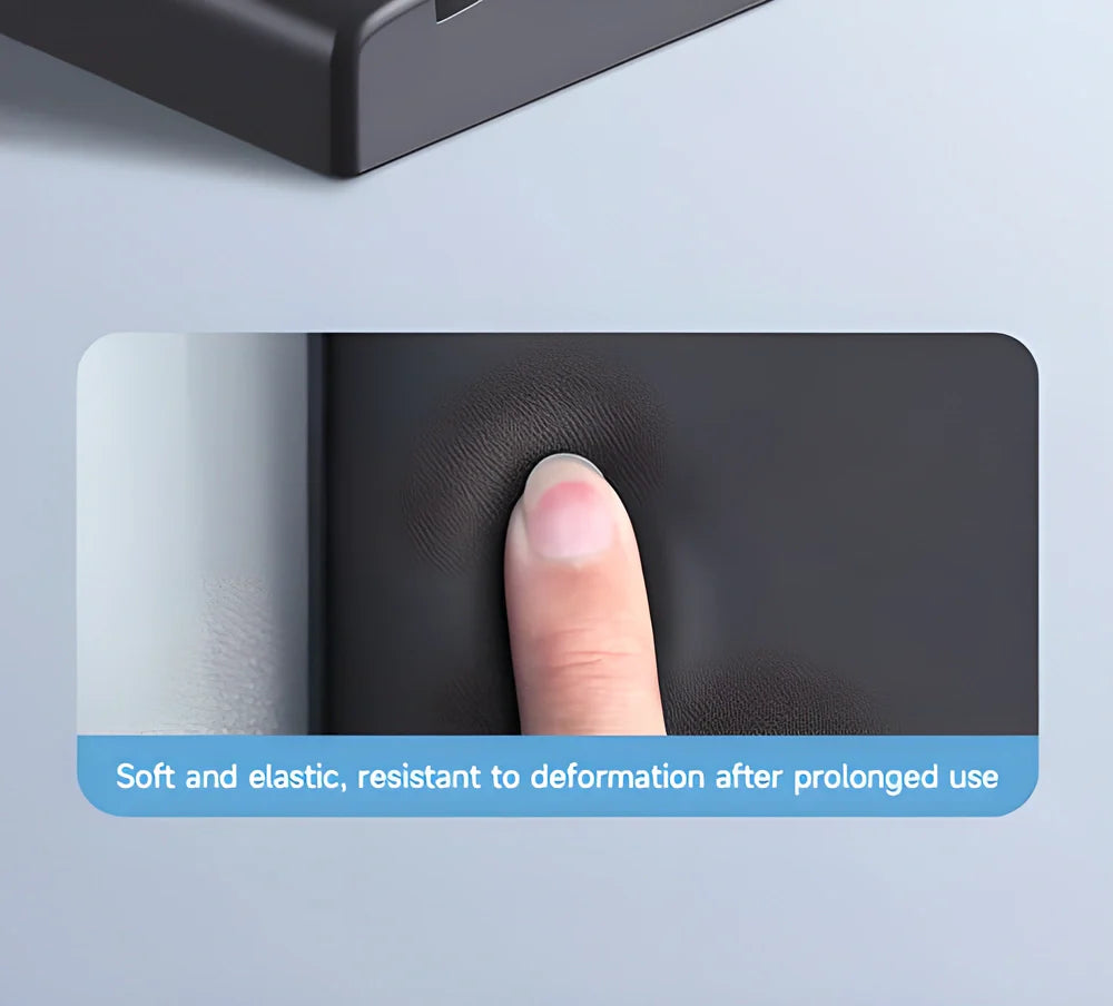 Ergonomic soft memory foam keyboard wrist rest pad with convenient storage box for desktop organization