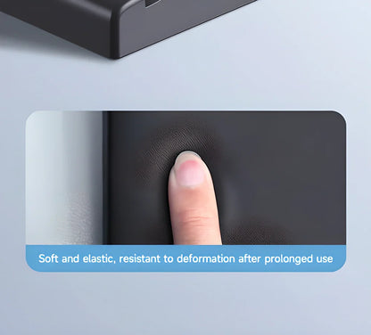 Ergonomic soft memory foam keyboard wrist rest pad with convenient storage box for desktop organization