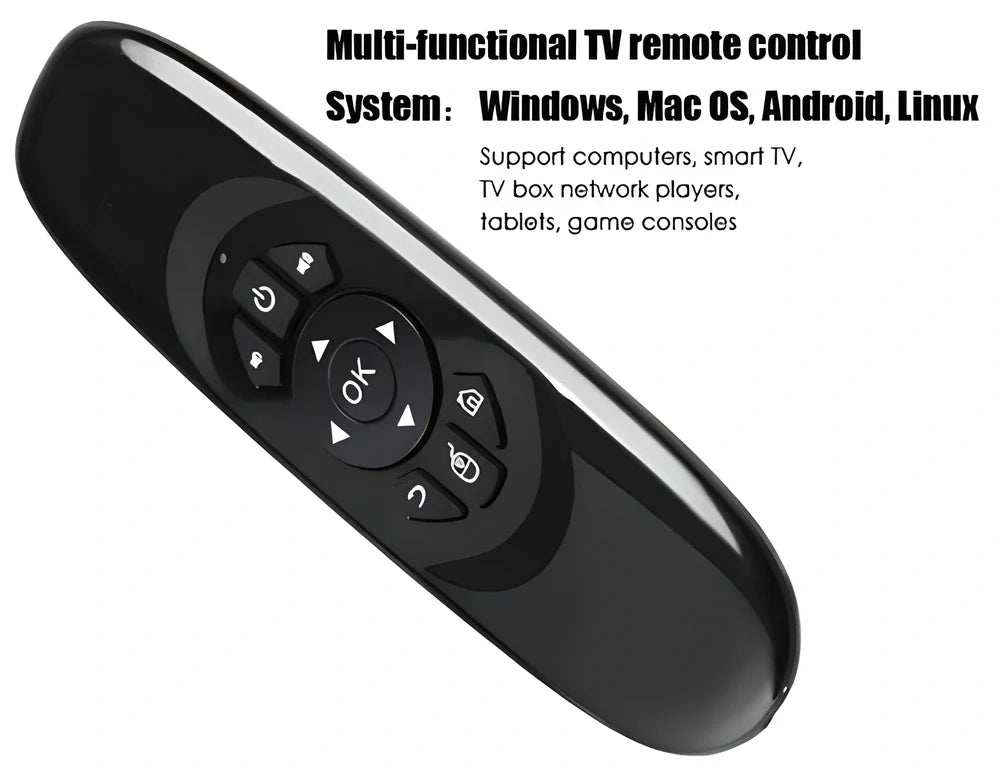 Keymote™ C120 BT Smart Air-Mouse - 3-in-1 wireless keyboard, air mouse, and smart remote control