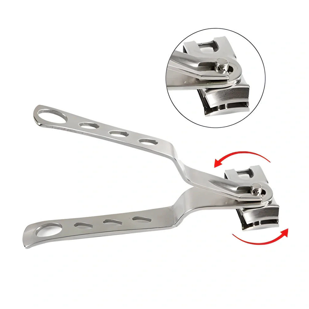 Durable Ergonomic Rotating Nail Clipper with 360-degree Rotating Head and Comfortable Grip for Convenient Nail Trimming