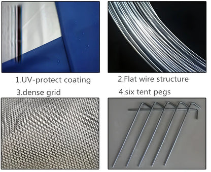 ProPop™ Anti-UV Pop-Up Tent in various color options, with a compact folded size and quick setup design for outdoor use.