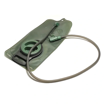 2L TPU Hydration System in army green color, designed for outdoor activities and active lifestyles
